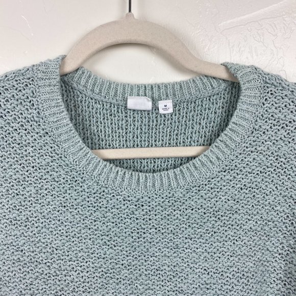 GAP Mixed Texture Linen/Cotton Pullover Sweater - Picture 4 of 8